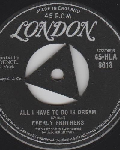 DRÖMMAR JAG HAR HAFT OM DIG/ALL I HAVE TO DO IS DREAM/THE EVERLY BROTHERS/JOSON(63)