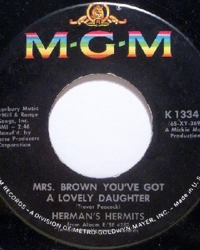 MRS. BROWN NI HAR EN VACKER DOTTER/MRS. BROWN YOU´VE GOT A LOVELY DAUGHTER/HERMAN HERMITS/JOSON(68)