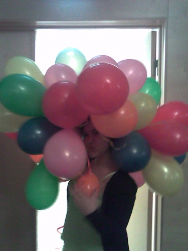 När kalaset är slut vill man ta med sig alla ballonger hem
